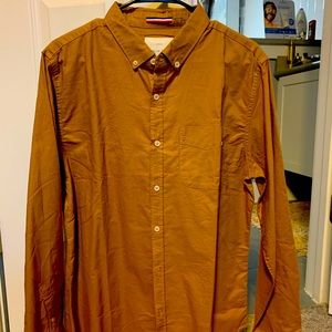 Brown button down sz L